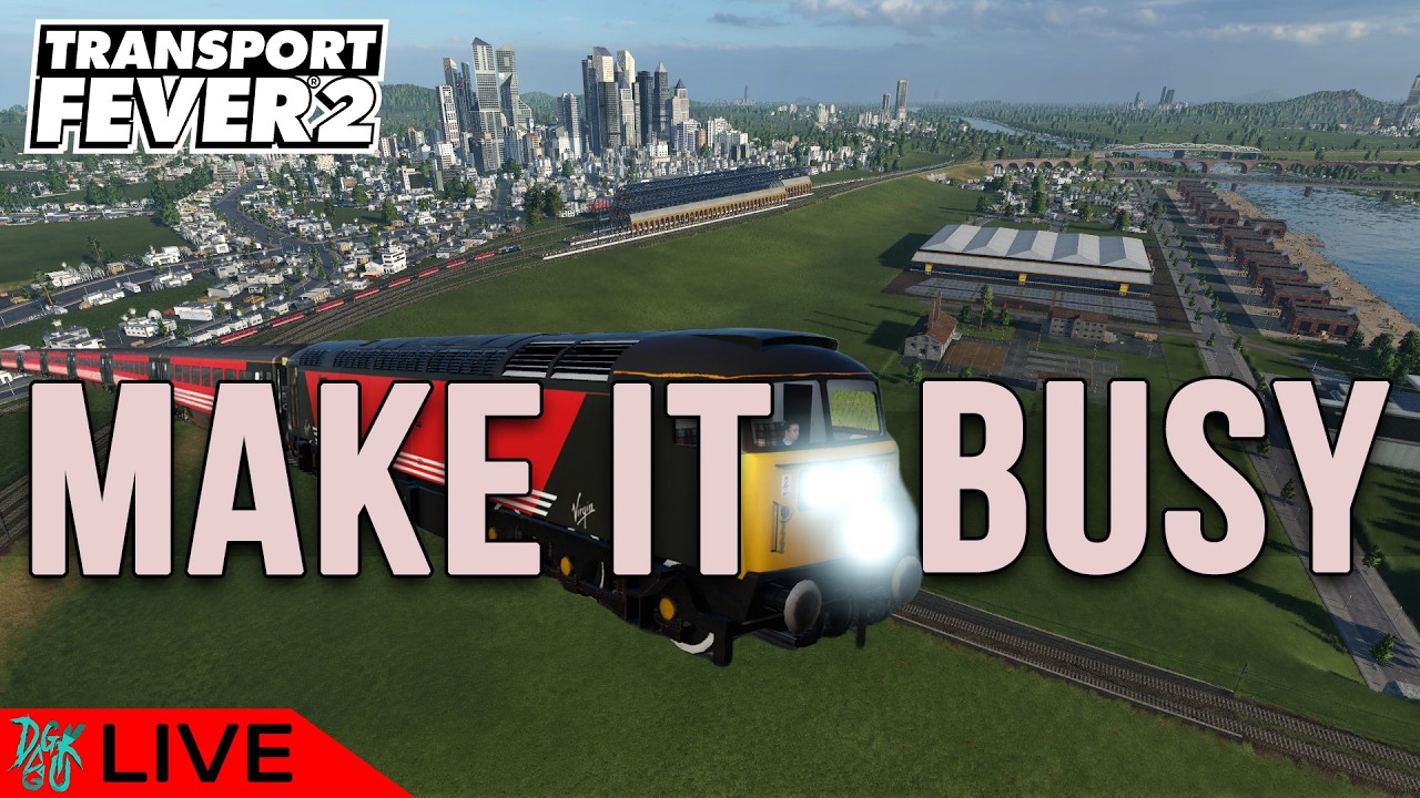 How BUSY can we make this Station? | Transport Fever 2
