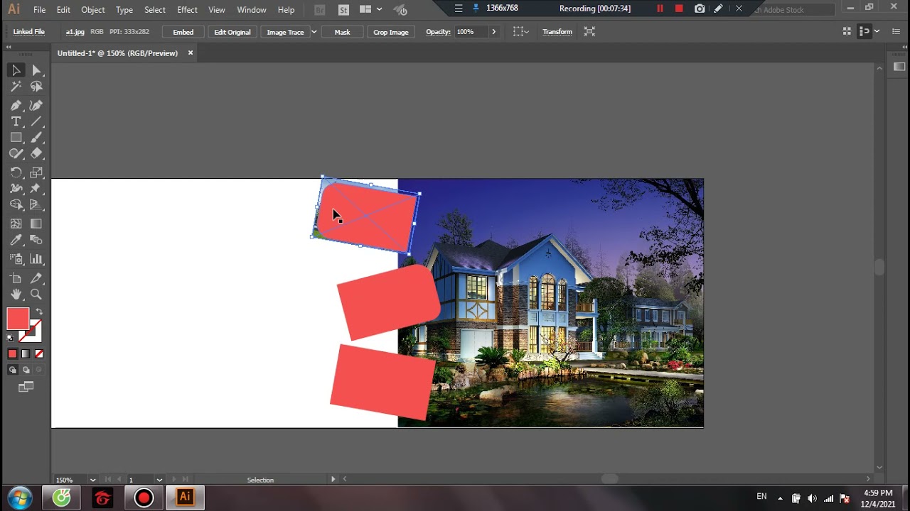 L&agrave;m banner bất động sản bằng phần mềm Illustator