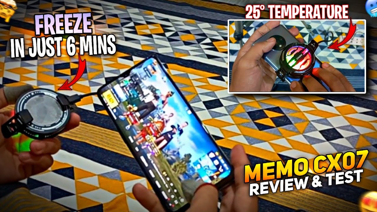 Demanded Cooling Fan Review | MEMO CX07 | Best For Gamers | PubgMobile, Bgmi, FreeFire, CoD