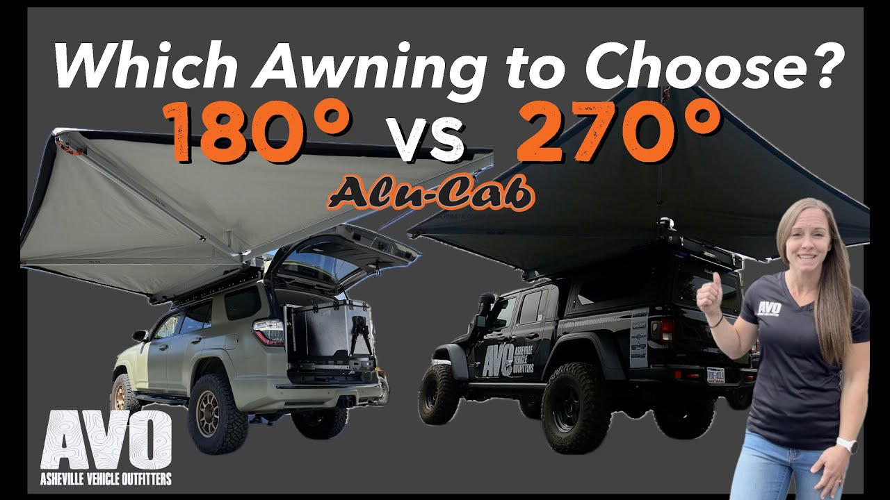 ☀️ Alu-Cab Shadow Awnings... 180° VS 270° ? Which awning to choose?