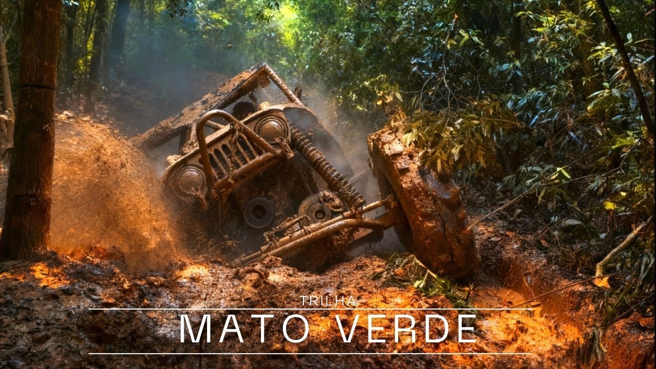 S&Oacute; JIPE MONSTRO!! CUPIM DE FERRO NA TRILHA DO MATO VERDE-SC #toyota #willysjeep #4x4 #mud