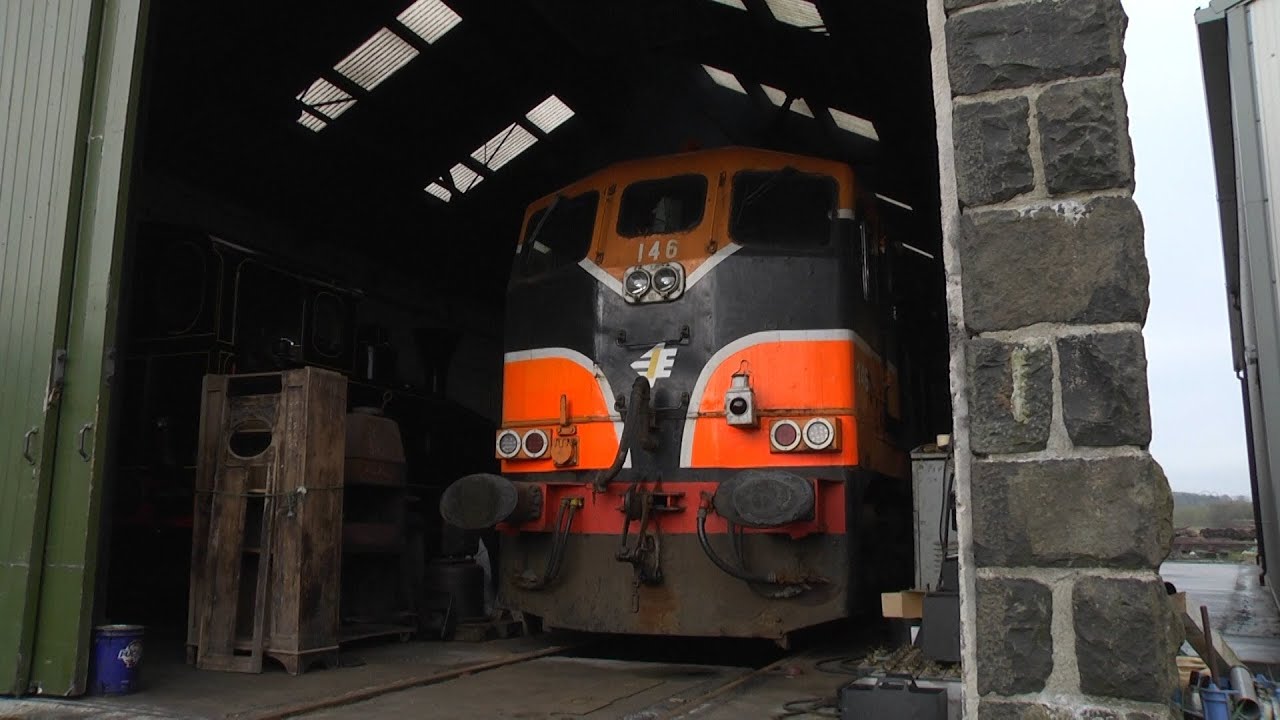 GM Loco No. 146 startup - Downpatrick - 6th May 2013