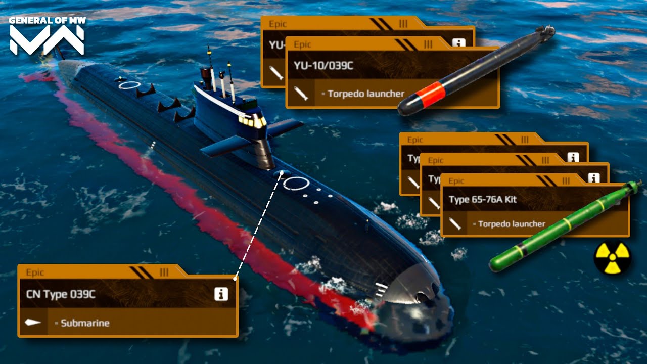 CN Type 039C - FULL ☢️Type 65-76A Kit Nuclear Torpedo Build 🔥 | Modern Warships 
