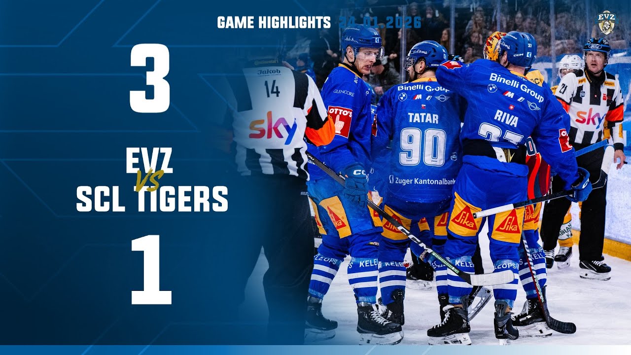 Game Highlights: EVZ vs SCL Tigers 3:1