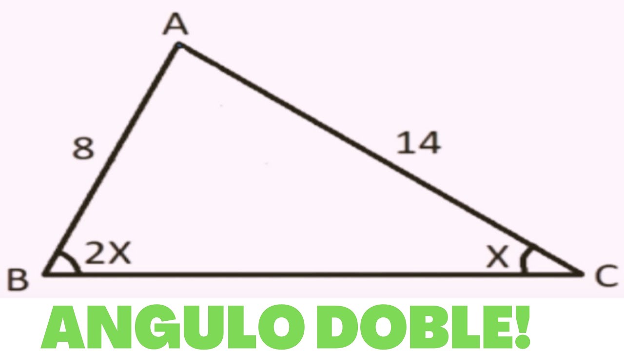 TRAZOS AUXILIARES, GEOMETRÍA| QUE HACER SI TIENES UN ANGULO QUE ES EL DOBLE DE OTRO? TRIANGULOS!