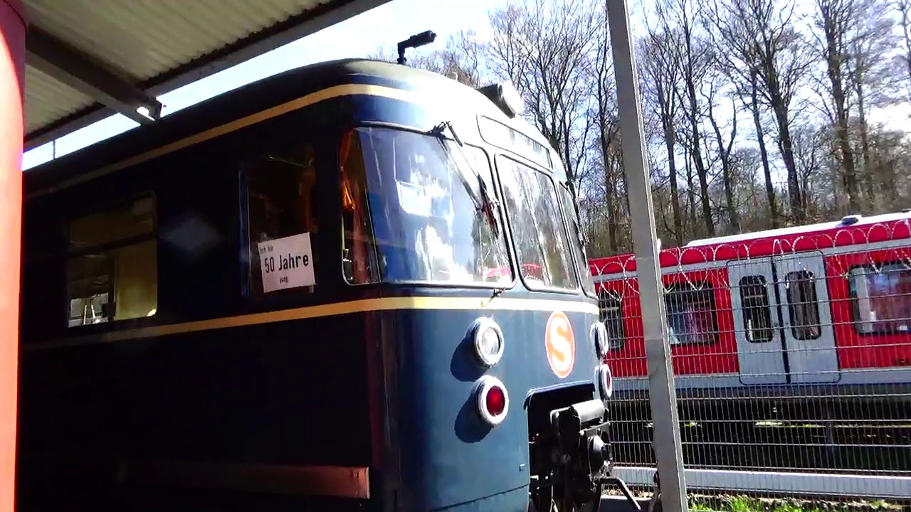 Historische 50 Jahre alte S-Bahn Hamburg (in der Aufarbeitung) Eisenbahnmuseum Aumühle # 31.3.2019