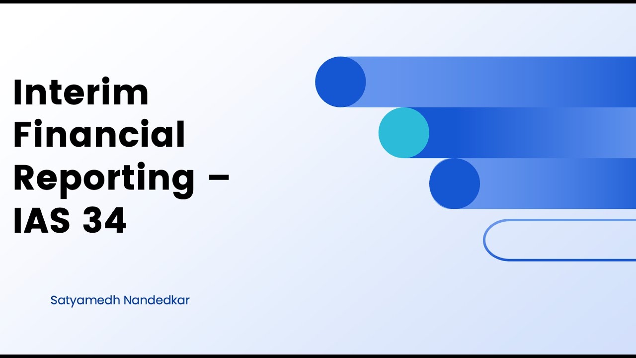 IAS 34 - Interim Financial Reporting - ACCA SBR