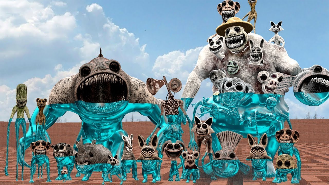 TURNING NEW ZOONOMALY CHARACTERS INTO DIAMOND In BIG MAZE - Garry's Mod