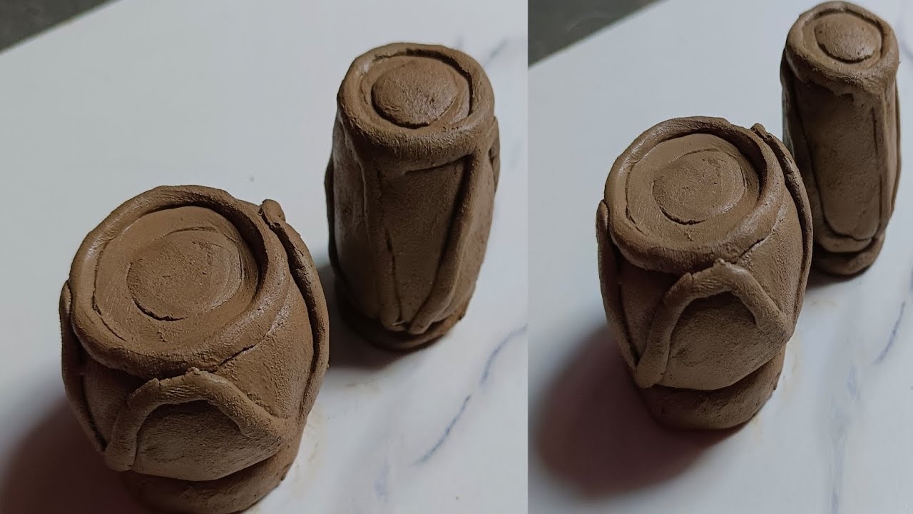 মাটির তবলা তৈরী করার সবথেকে সহজ পদ্ধতি#How to make clay tabla easily at home#craft@creativeidea-x7y 