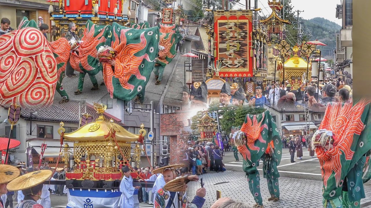 【春の 高山祭 2025 御巡幸】数百人の祭行列·獅子舞·神輿 など 2025.4.14  岐阜県 高山市 山王祭