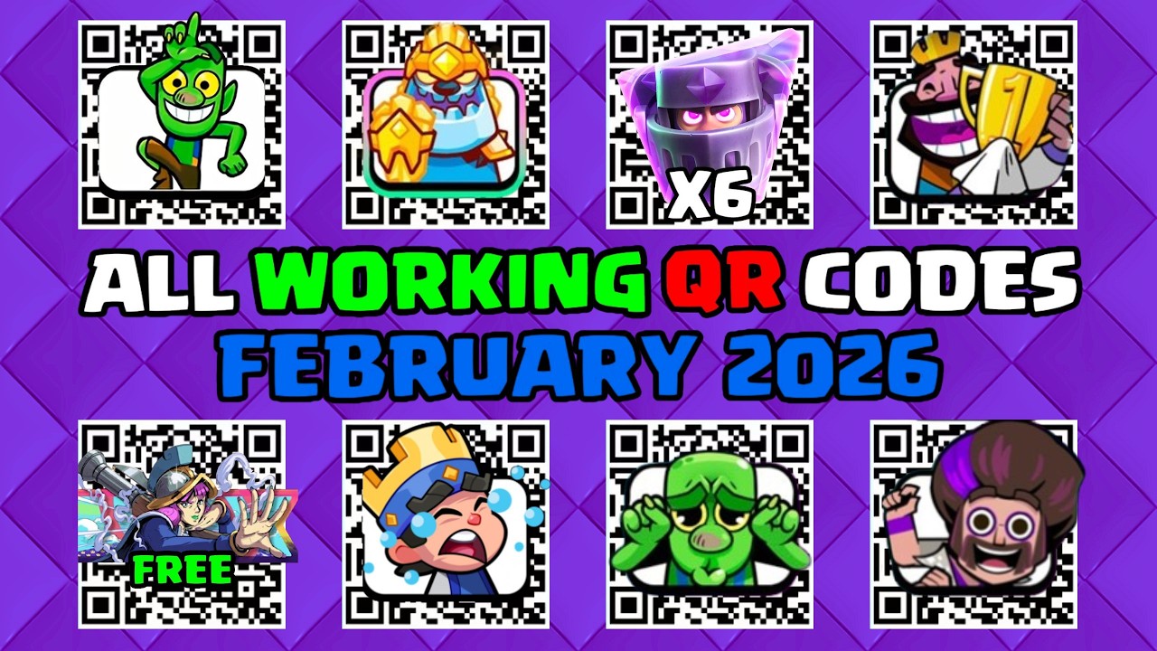 ALL Working QR CODES in Clash Royale (February 2026)
