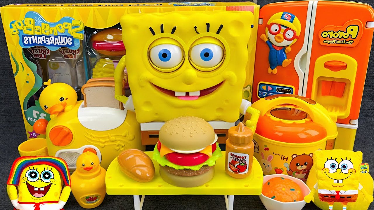 Satisfying SpongeBob SquarePants Kitchen Playset Unboxing | NEW SpongeBob Movie Toys 2025 Review