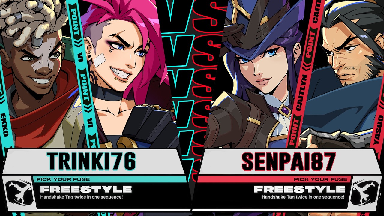 Trinki76 (VI / Ekko) vs Senpai87 (Caitlyn / Yasuo) - 2XKO