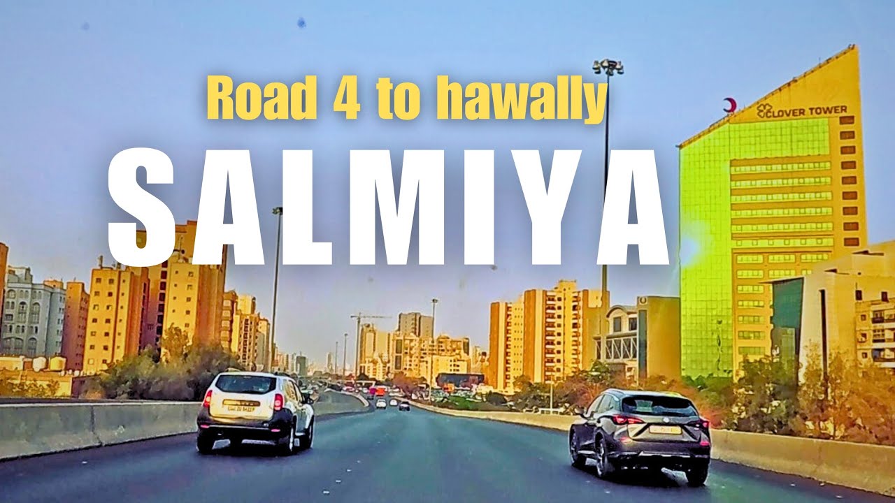 4K Drive from Salmiya Road 4 to Hawally | Kuwait Road Adventure Tour!