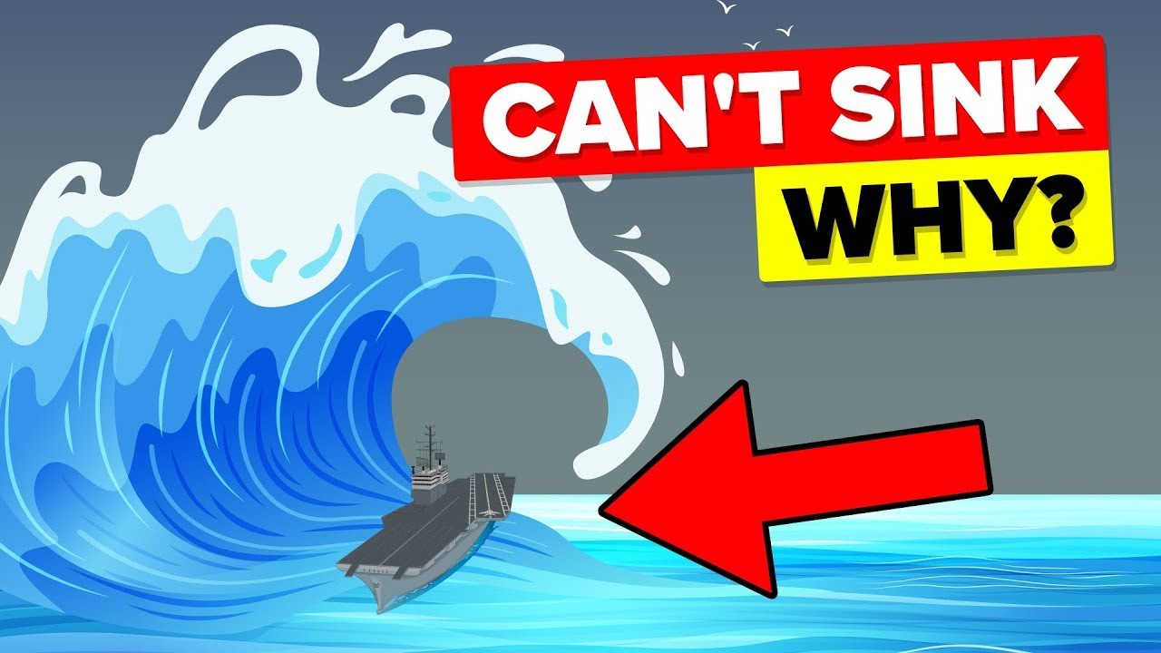 Real Reason MONSTER WAVES Can't Sink LARGEST Aircraft Carriers
