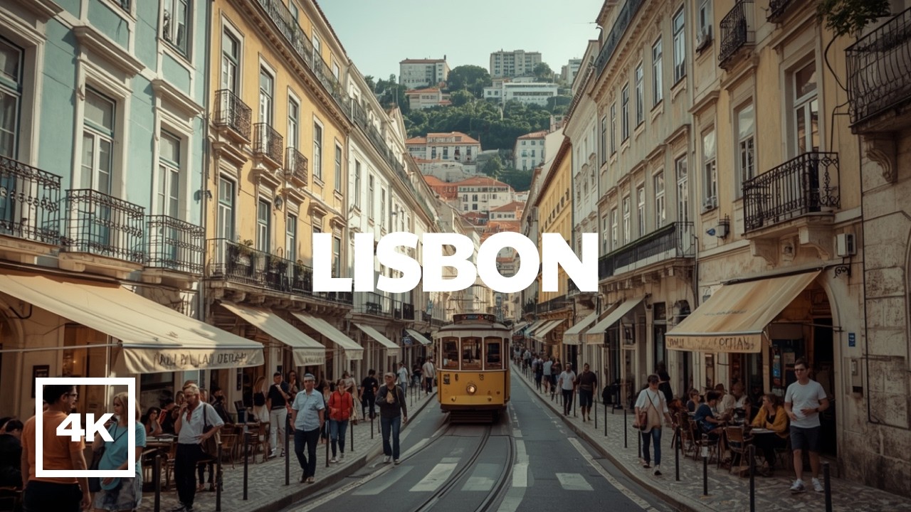 Lisbon 🇵🇹 | Walking Tour in 4K | Historic Streets, Hills & Local Life