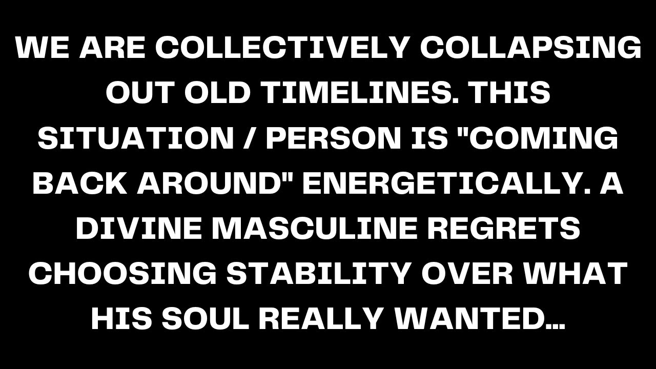 A Divine Masculine Regrets Choosing Stability Over Love & is Coming Back Around [Twin Flame Reading]