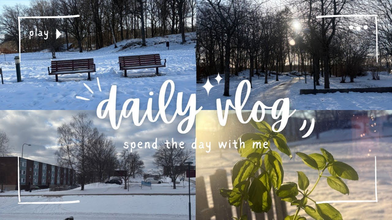 Living in Sweden / Silent vlog / Slow living❄️🌨️