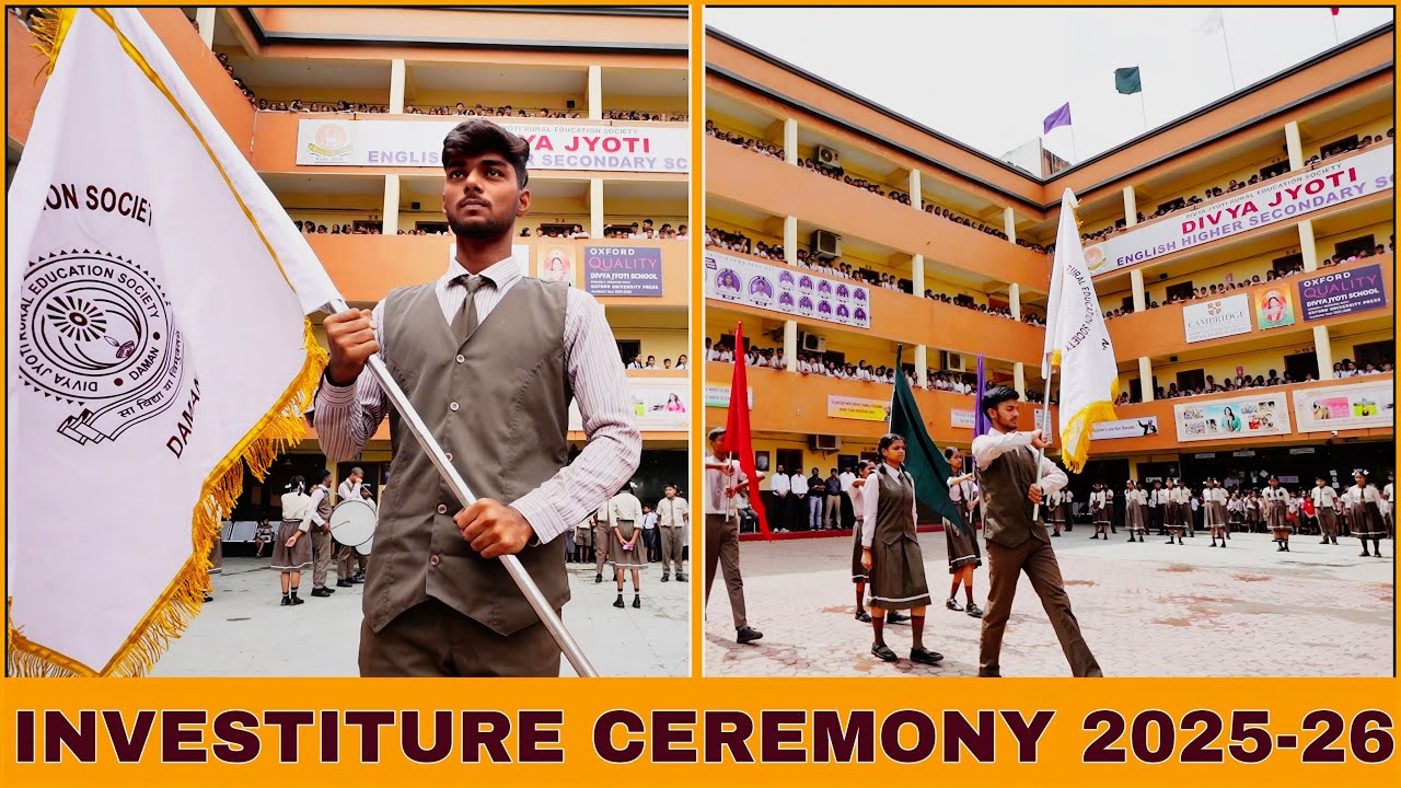 Honouring Our New Leaders: Divya Jyoti School Investiture Ceremony 2025 - 26🔥
