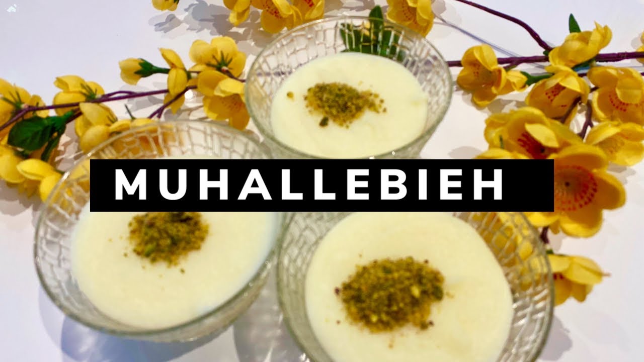 Lebanese Muhallabieh Rice Pudding - easy & quick recipe for all family