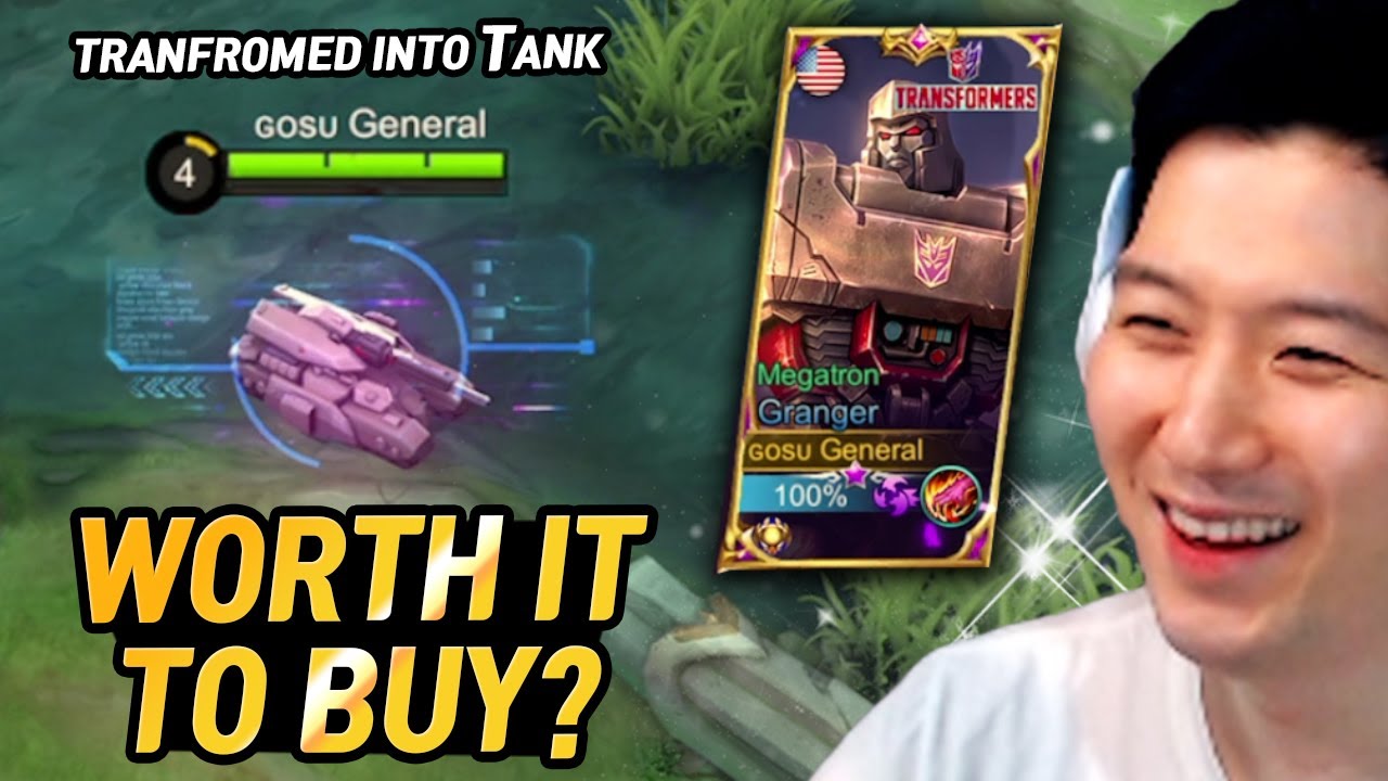 Госу Генерал купил и оценил скин Мегатрона Грейнджера | Mobile Legends