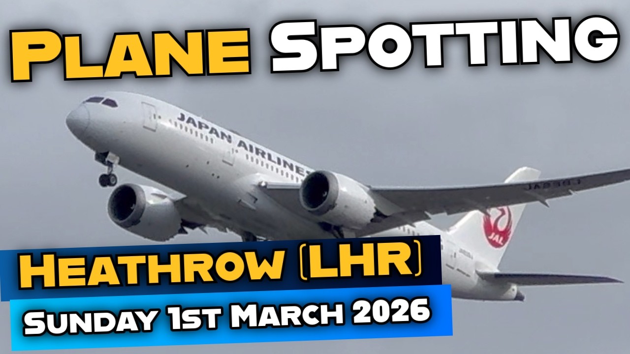 Plane Spotting Heathrow Sun 1 Mar 2026 #heathrowplanespotting #planespotting #takeoff