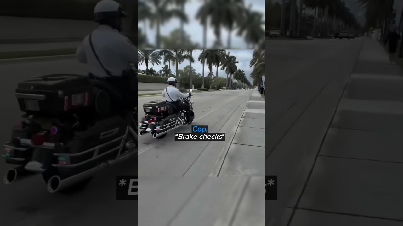 Biker Pushed the Cop's Buttons