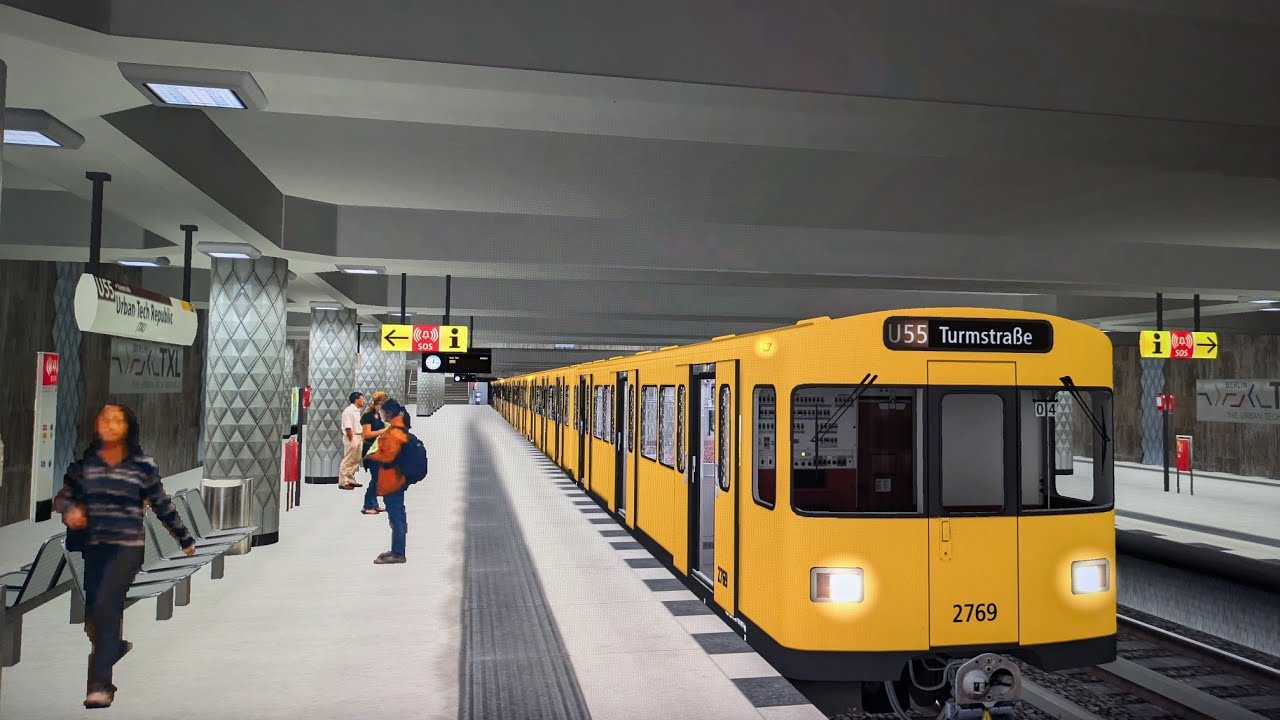 TRS2009|U-Bahn Sim Berlin: Ein- und Aussetzerfahrt auf der U55 (Gameplay #24)