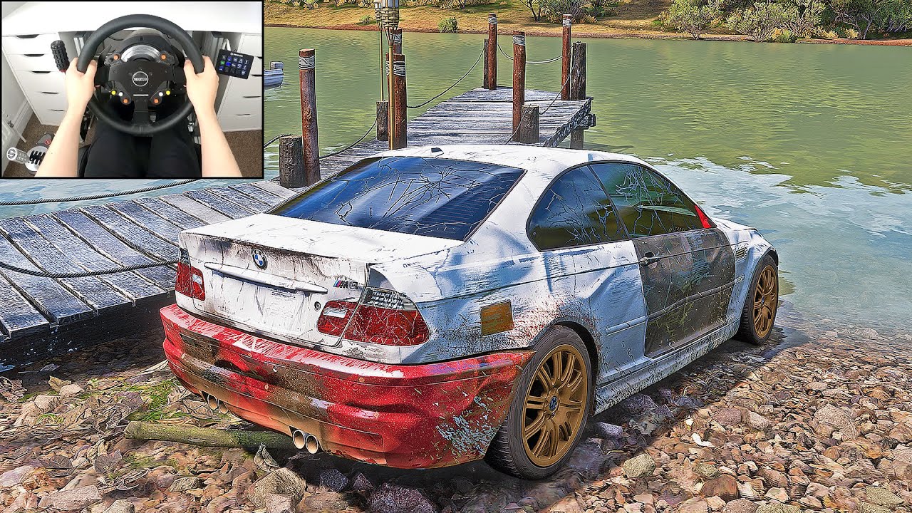 Rebuilding A BMW M3 E46 - Forza Horizon 5 (Steering Wheel + Shifter) Gameplay