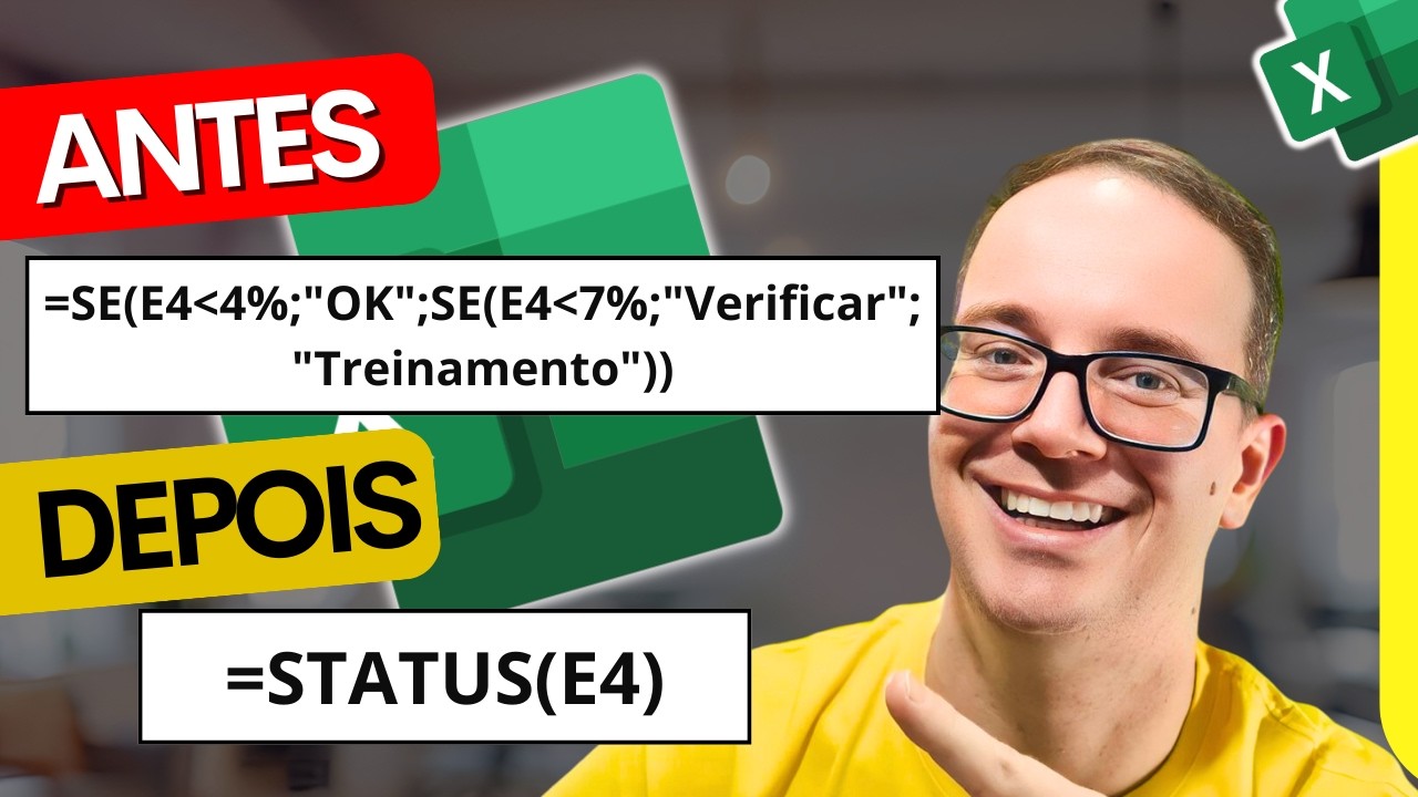 Torne suas FÓRMULAS no Excel MAIS SIMPLES com LAMBDA