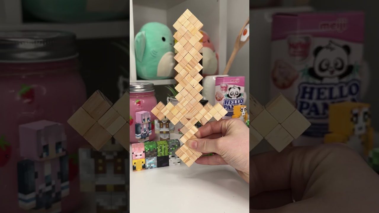 Making a minecraft diamond SWORD in real life!