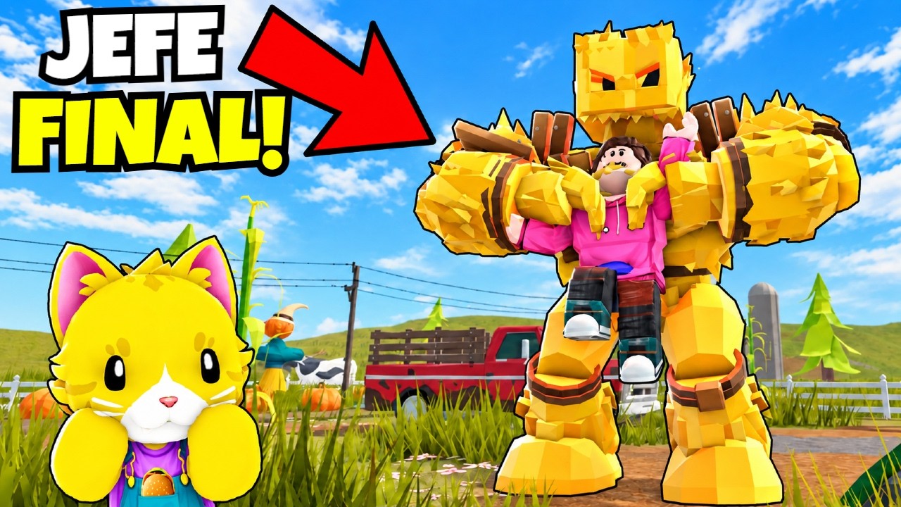 SOBREVIVIMOS al GOLEM de HENO en ROBLOX Encuentra la AGUJA