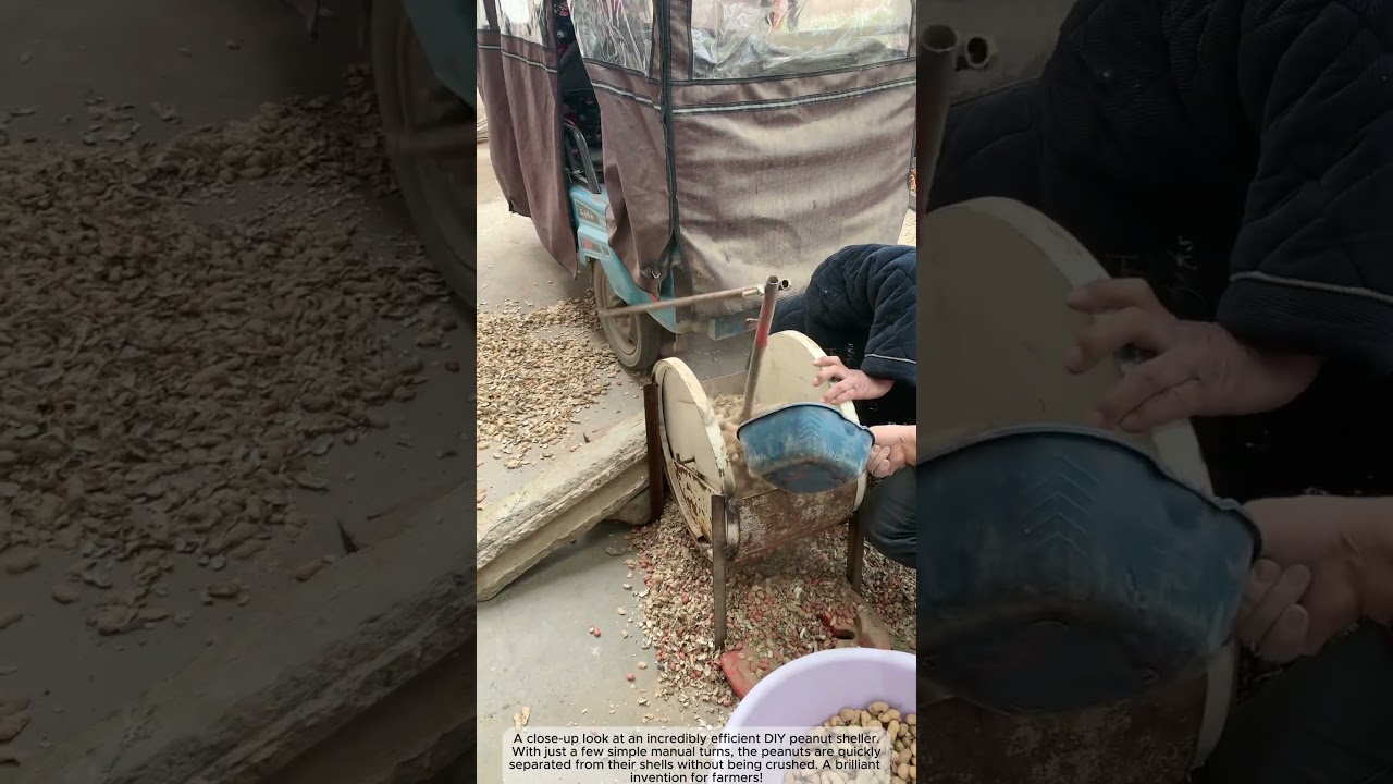 Creative DIY Peanut Shelling Machine 🥜 | Amazing Agriculture Tool