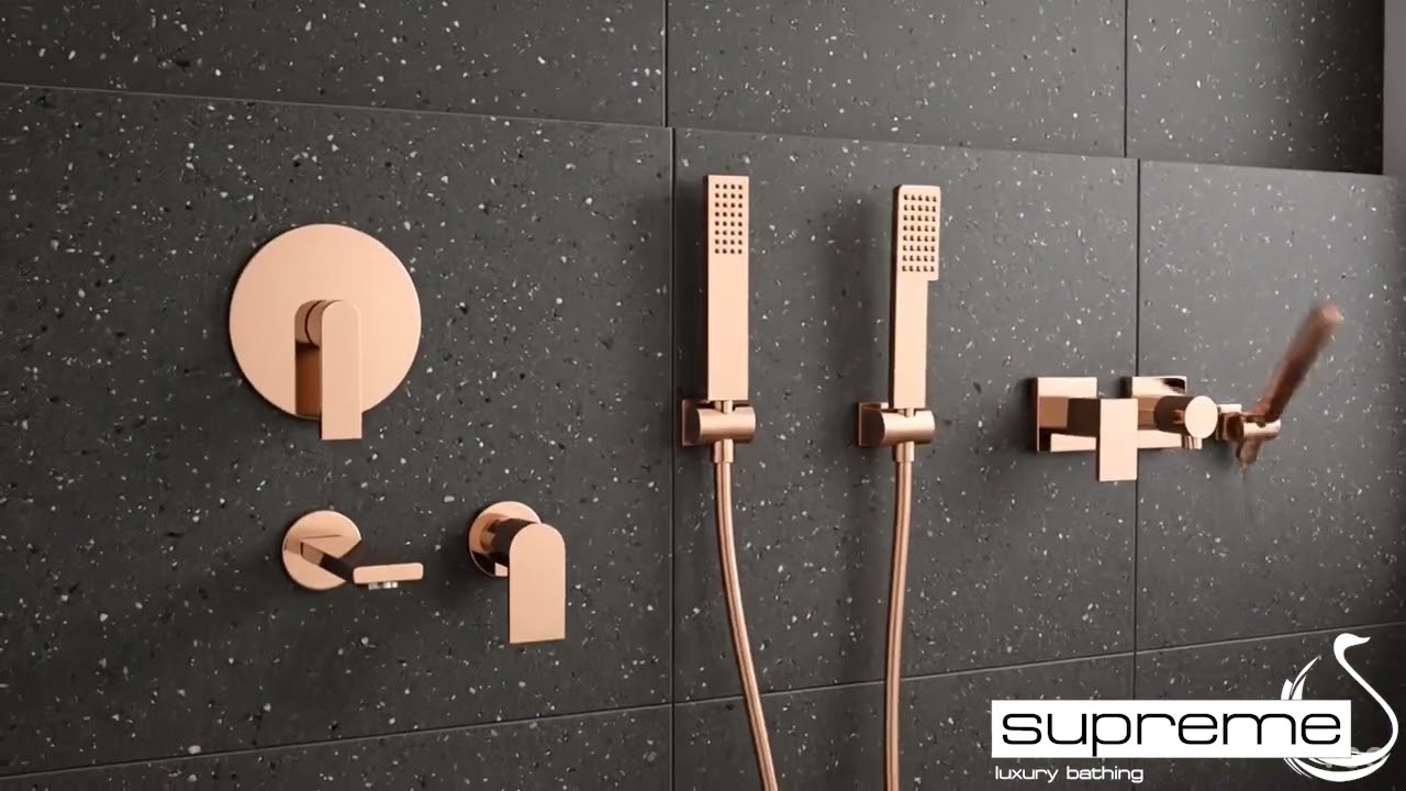 SUPREME QUARTZ COLLECTION | COLORED ACCESSORIES | HAND SHOWERS | ROSE GOLD
