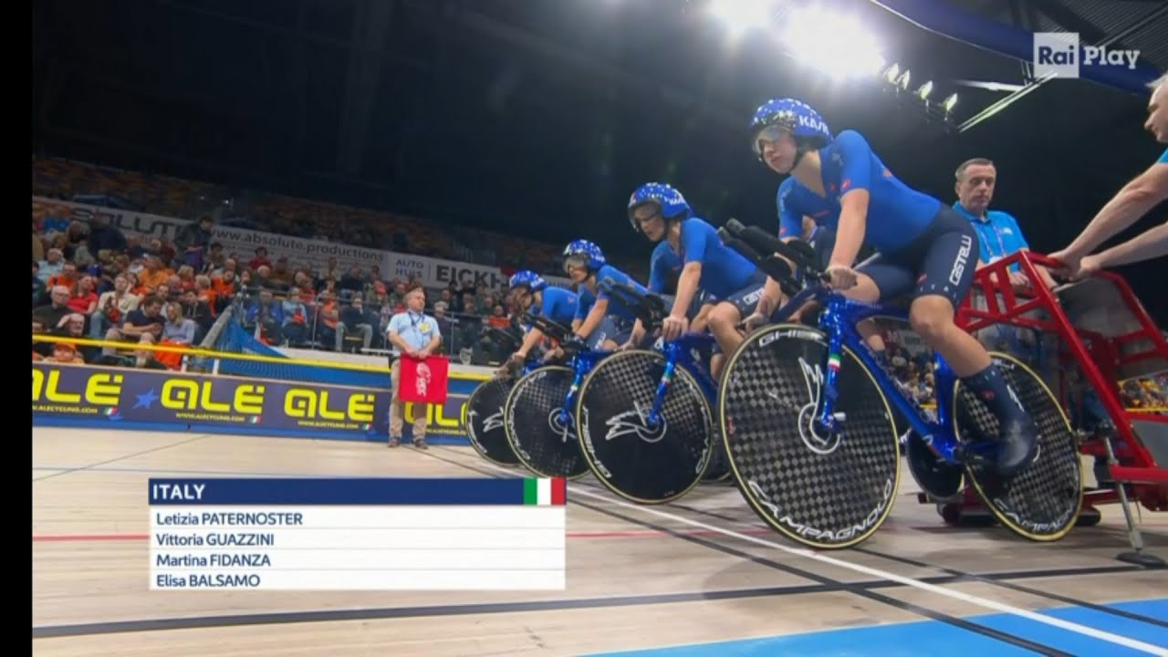 Medaglia d'oro delle azzurre agli europei di ciclismo su pista 2024
