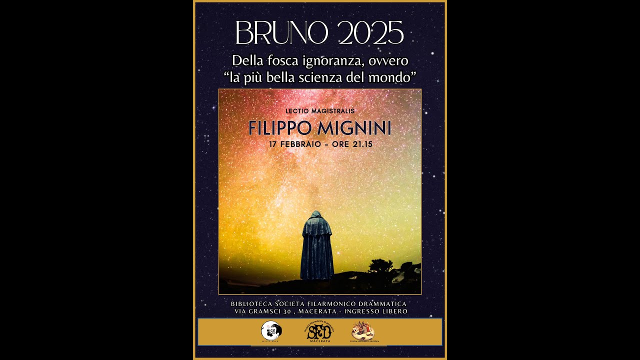 Filippo Mignini Giordano Bruno 2025