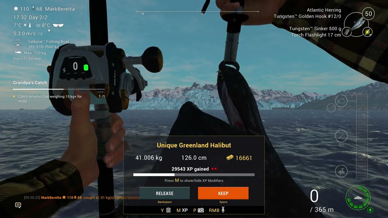 FishingPlanet Norway Skarland Fjord Unique Greenland Halibut