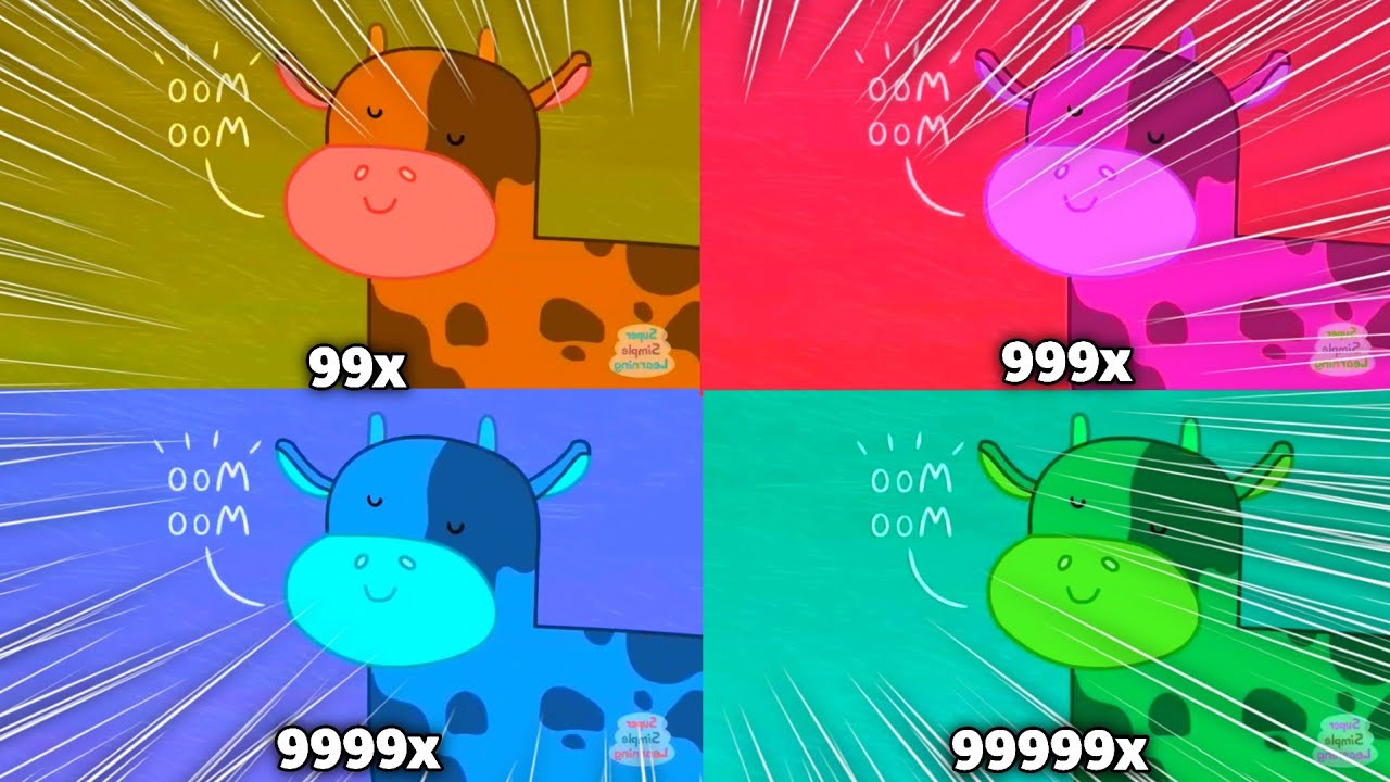 Super Simple Songs The Cow On The Farm Intro Logo at 999999x Speed Klasky Cuspo Effects!