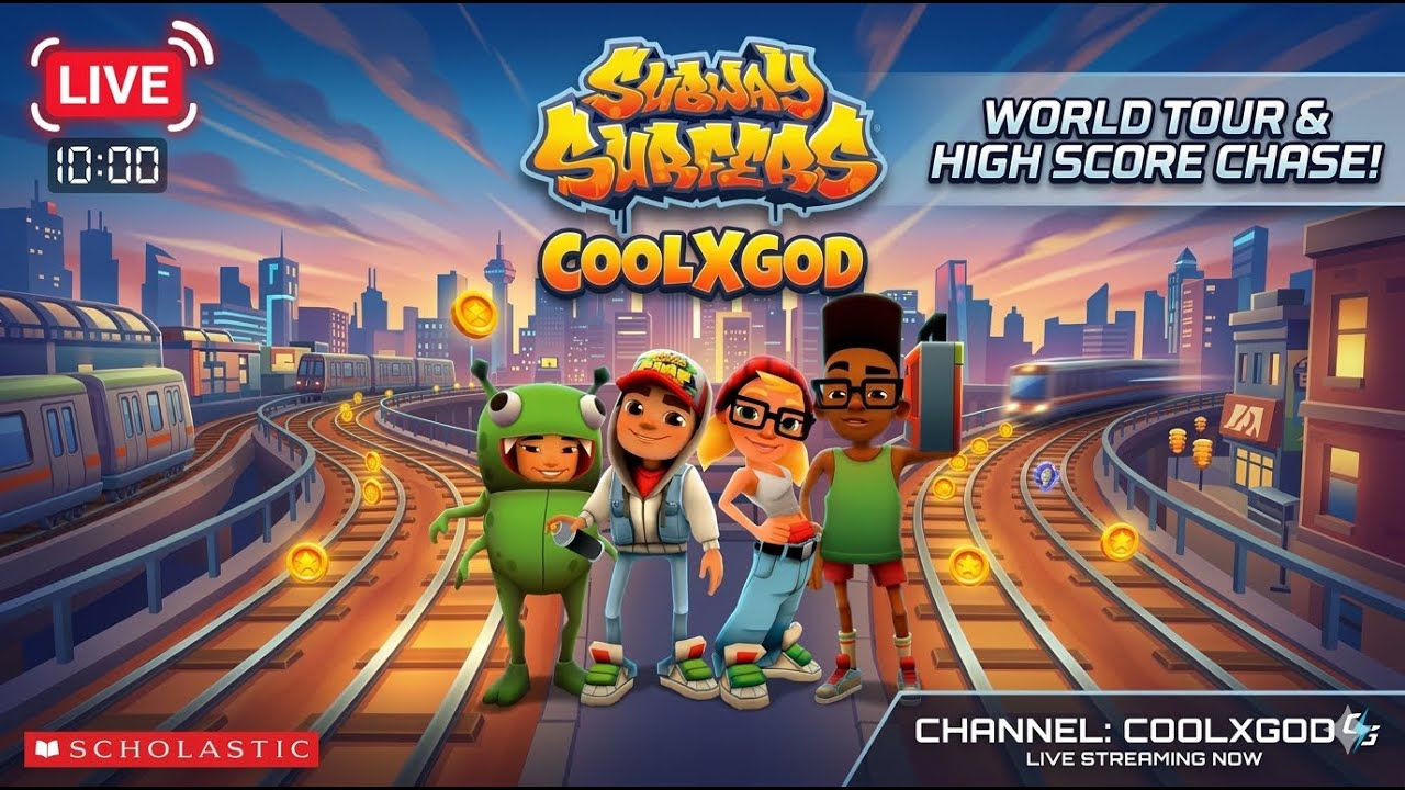 SUBWAY SURFERS LIVE: Unlimited High Score Chase! 🏄‍♂️💨 (CoolXGod) #subwaysurfers#subwaysurferslive