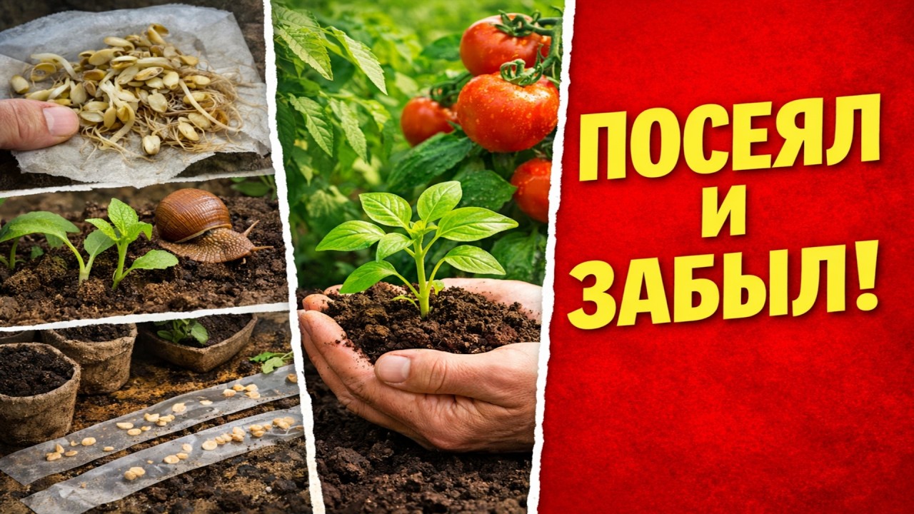 Посеял СУХИЕ семена и... ЗАБЫЛ! Метод для ленивых, который заменит всё.