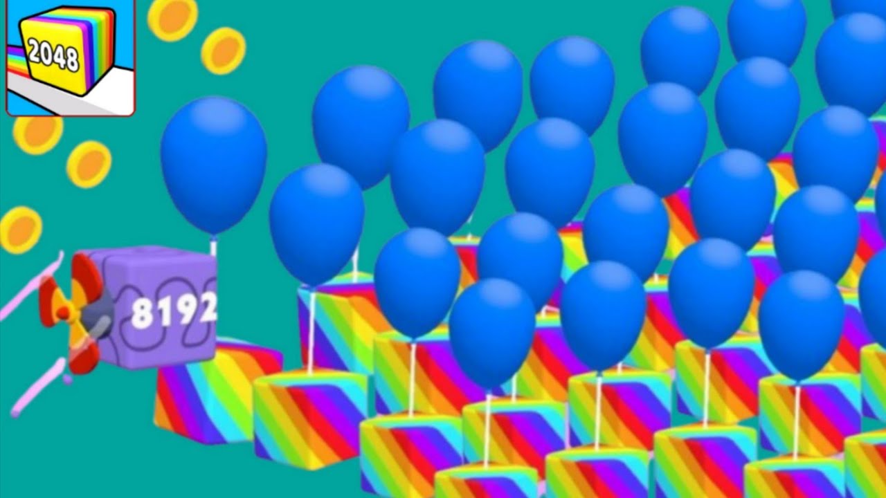 Happy Cubes 2048(jelly tube run 2048) 🆚 Merge Number Run gameplay Walkthrough android iOS