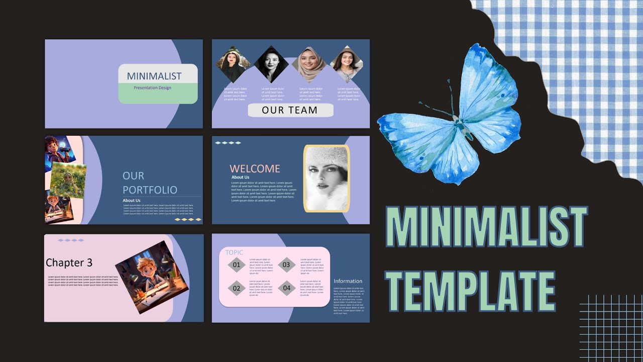 Minimalist Morph PPT # FULL DESIGN TUTORIAL EASY # FREE eye-catching Template 