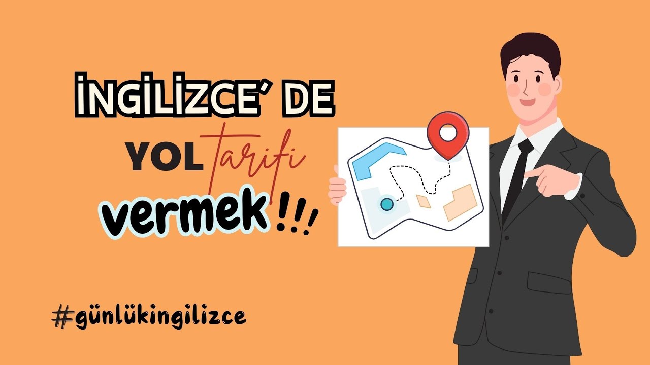 İNGİLİZCE'DE Yol Tarifi (Adres) Vermek BU KADAR KOLAY! - İngilizce Günlük Konuşma Diyalogları #2