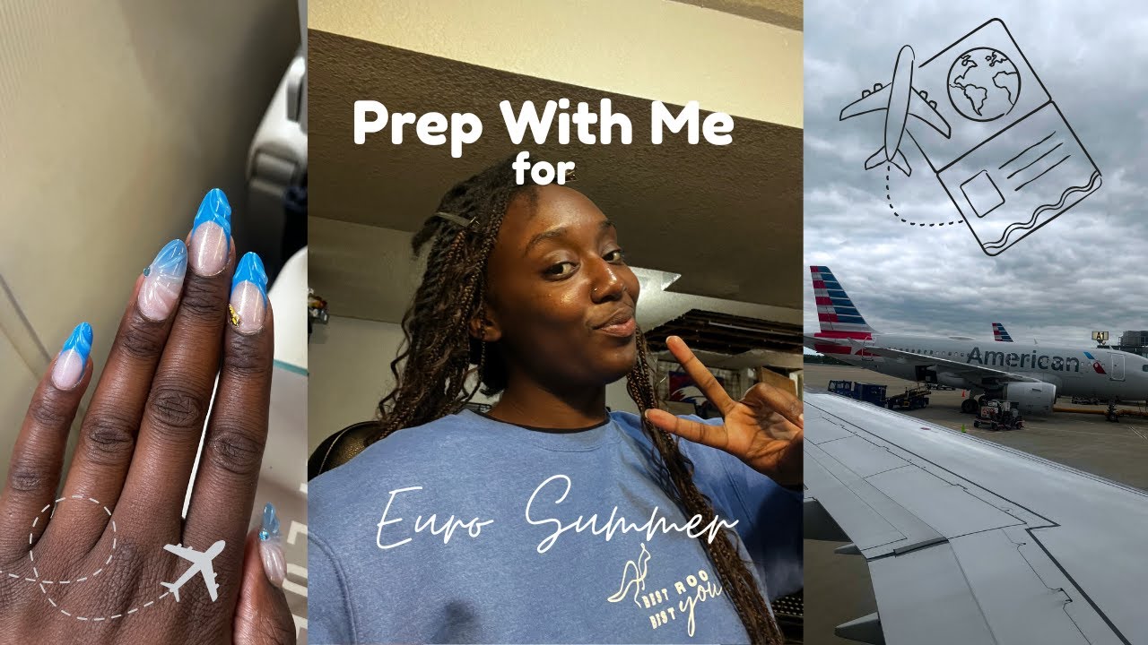 Prepare with me for Euro Summer! Nails, knotless boho braids, Pilates!