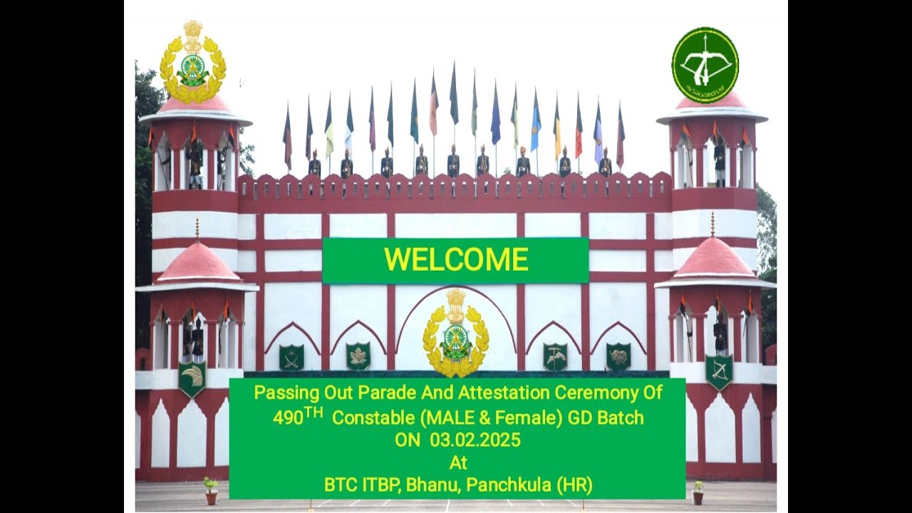 Passing Out Parade And Attestation Ceremony Of 490th Constable GD Batch (Male/Female) at BTC ITBP