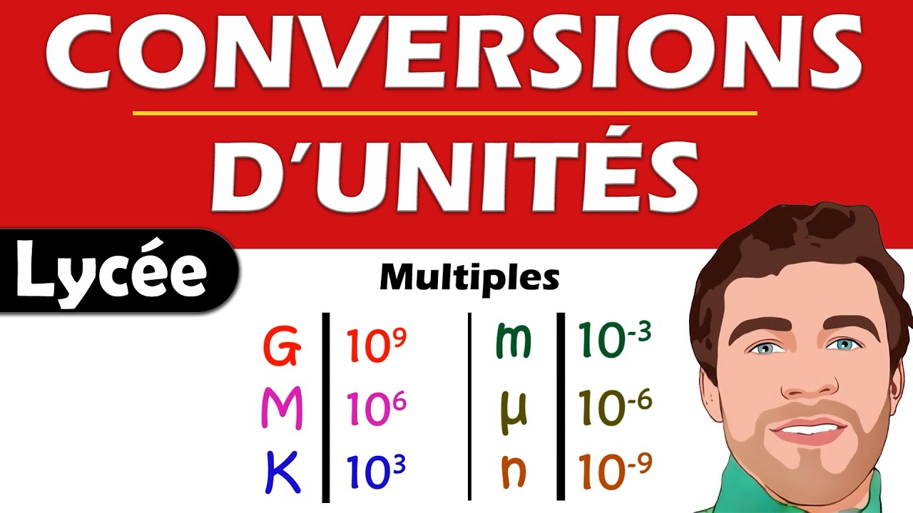 CONVERSIONS d'unité - Multiple et sous multiples | Physique Chimie | Lycée