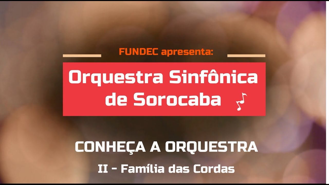 Conheça a Orquestra II - Família das cordas