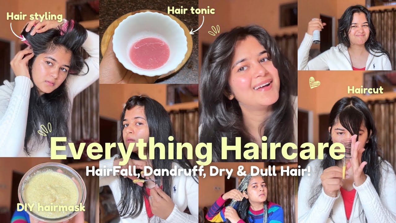 Everything Haircare Routine! ✨🎀 | Hair Oiling, Hair Tonic, Haircut & more!