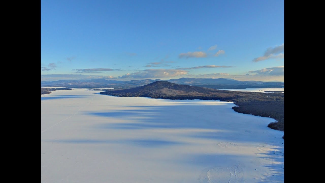 Rangeley Maine Winter Drone Montage | Mooselook