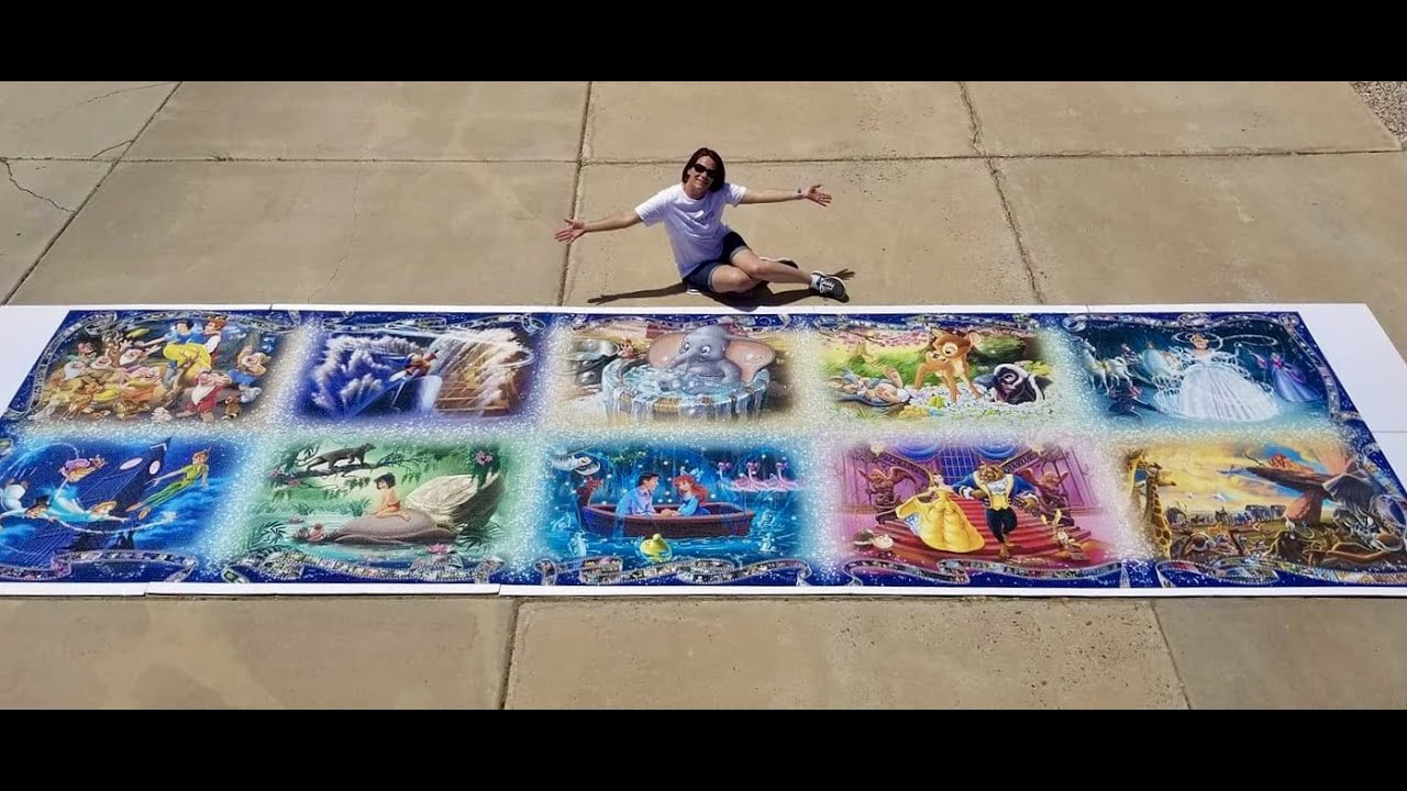 40,320 Piece Ravensburger Disney Memorable Moments  Jigsaw Puzzle Full Time Lapse